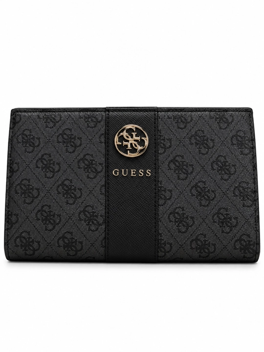 GUESS 4G telefon uchun universal sumkacha, yelka tasmasi bilan, qora