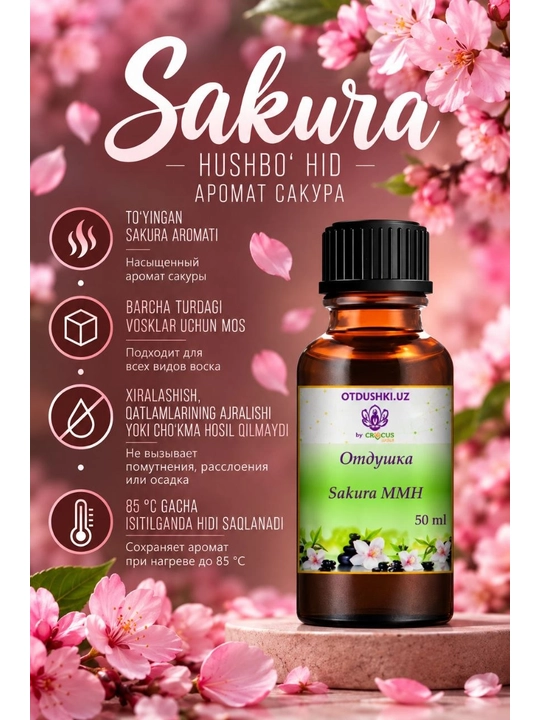 MMH seriyali sham va sovun uchun atirlar, qulay shisha dozatorli idishda, 50 ml - 