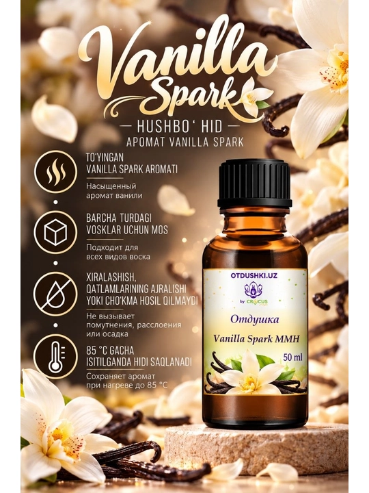 MMH seriyali sham va sovun uchun atirlar, qulay shisha dozatorli idishda, 50 ml - 