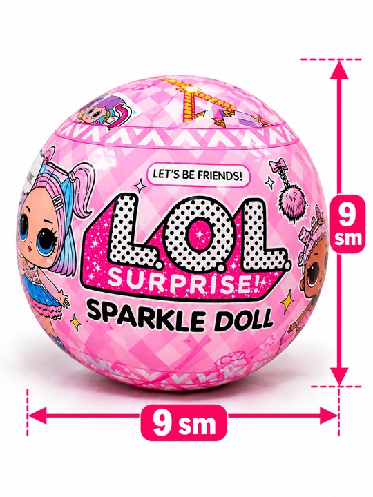 LOL Surprise Sparkle Doll — Кукла-сюрприз в шаре с аксессуарами, 9 см