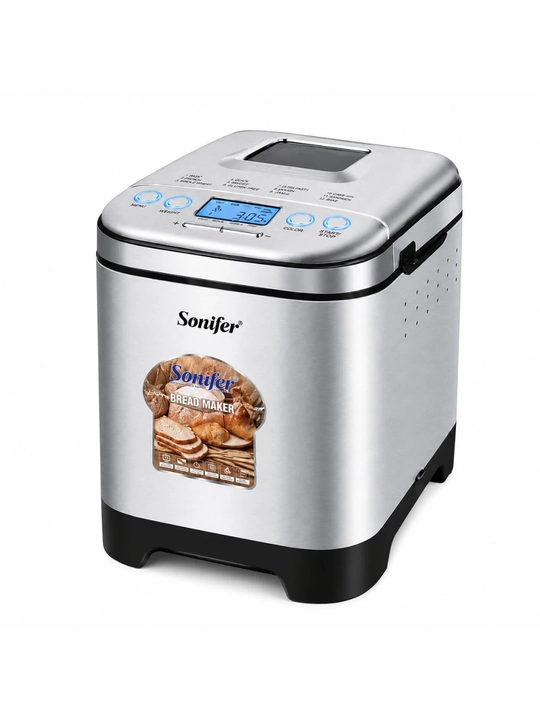 Хлебопечка Sonifer SF-4060 из нержавеющей стали, с 12 программами