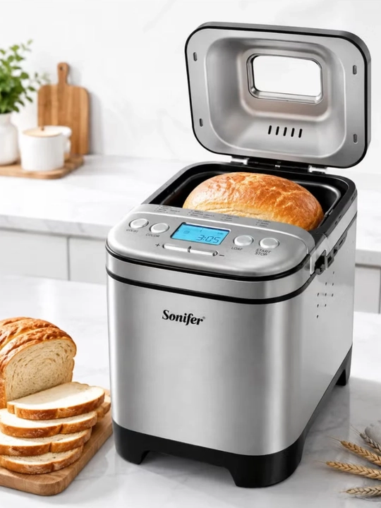 Хлебопечка Sonifer SF-4060 из нержавеющей стали, с 12 программами