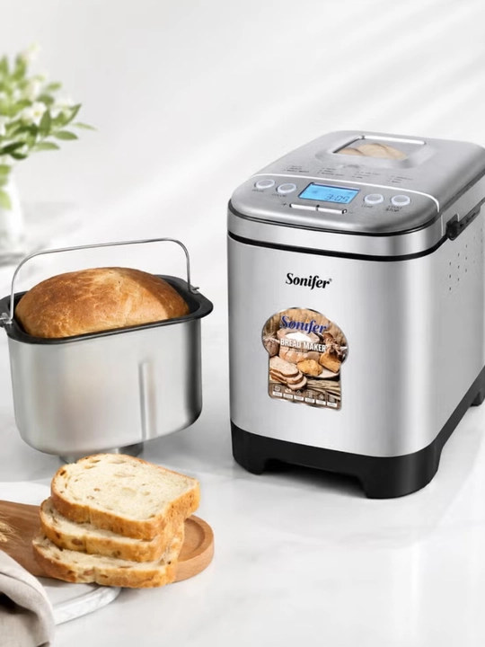 Хлебопечка Sonifer SF-4060 из нержавеющей стали, с 12 программами