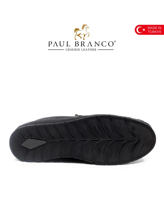 Qish uchun tabiiy mexli mokasinlar, tabiiy charmdan, erkaklar uhcun Paul Branco 96601