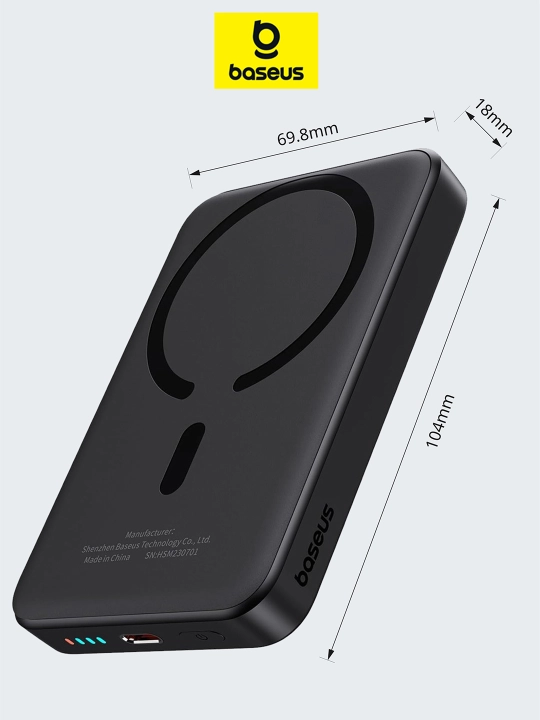 Baseus magsafe powerbank 10000 va power bank 20000 iphone uchun 22Wt