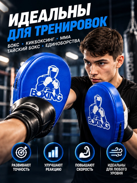 Спортивная лапа для бокса и таэквондо, ракетка и боксерские лапы