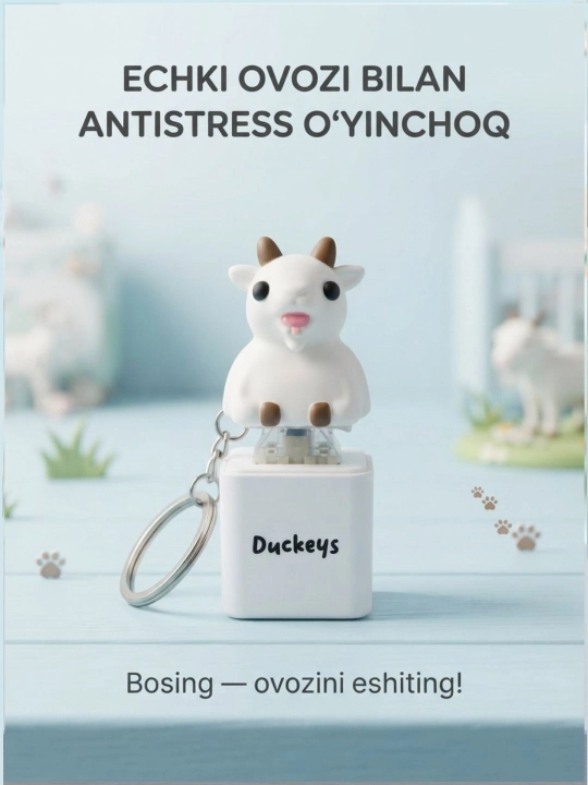 Antistress klaviatura brelok mini – klik tugmali fidget o‘yinchoq, stressni kamaytiradi - 