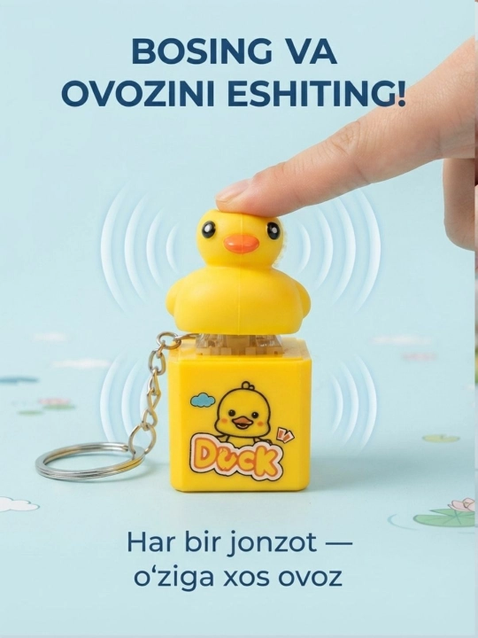 Antistress klaviatura brelok mini – klik tugmali fidget o‘yinchoq, stressni kamaytiradi