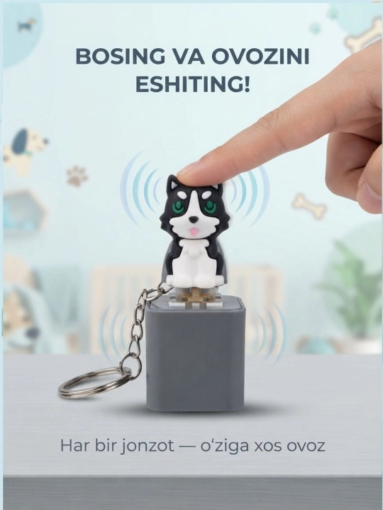 Antistress klaviatura brelok mini – klik tugmali fidget o‘yinchoq, stressni kamaytiradi