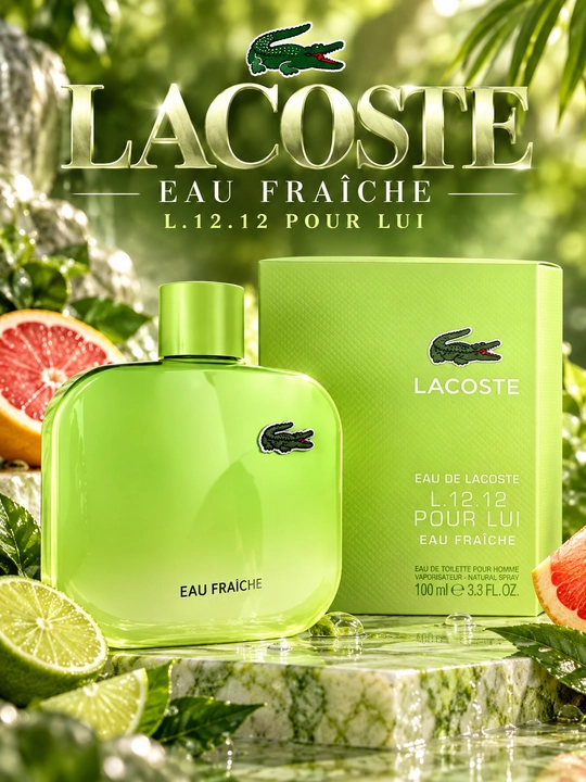 Туалетная вода Lacoste L.12.12 Pour Lui Eau Fraîche, мужская, 3-100 мл - 