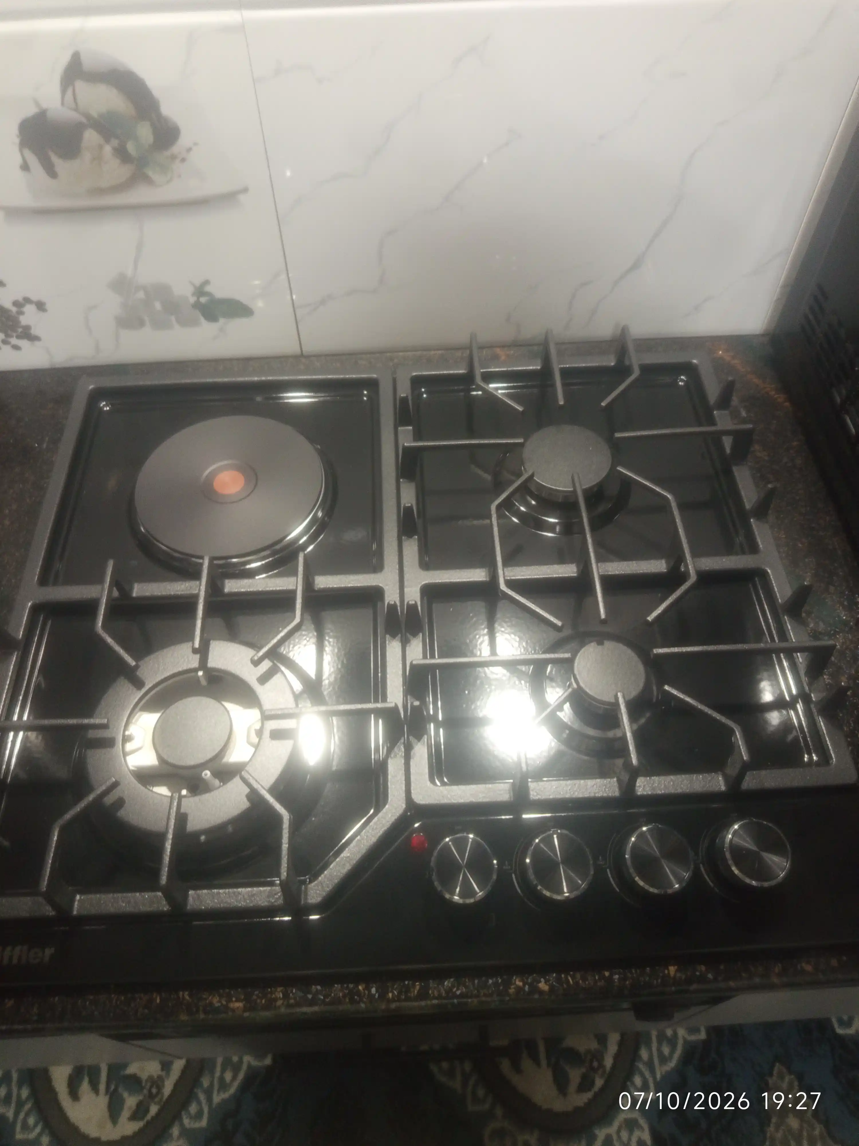 Gaz Panel Rulls, 4 ta konforka, 4 kW WOK, cho'yan panjara, avto yondirgich