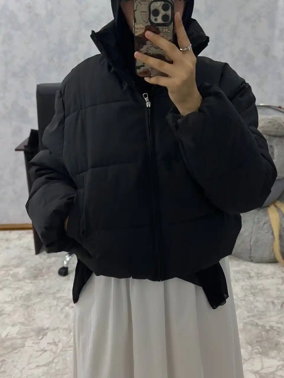 Ayollar va qizlar uchun kurtka, qalin, issiq, kuz va qish uchun mo‘ljallangan puxovik