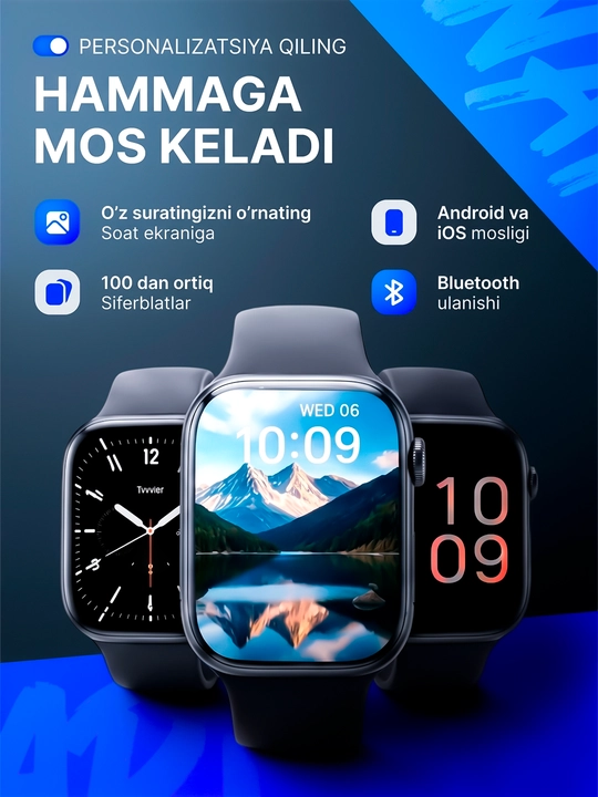 Smart Watch 10 series, умные часы, для мужчин и женщин