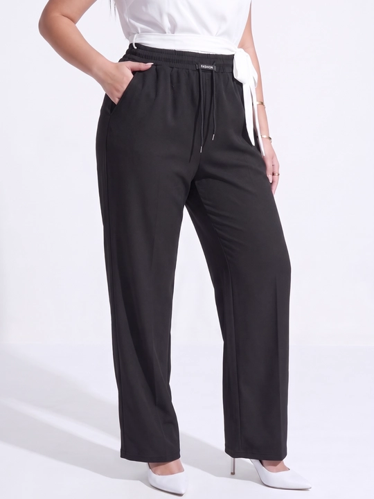 Ayollar palazzo shimi, keng, baland belli, klassik uslubda — ELLY FASHION