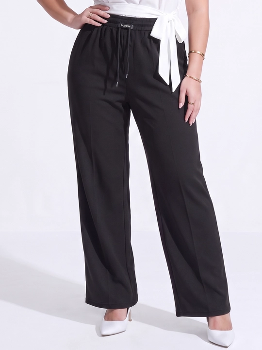 Ayollar palazzo shimi, keng, baland belli, klassik uslubda — ELLY FASHION