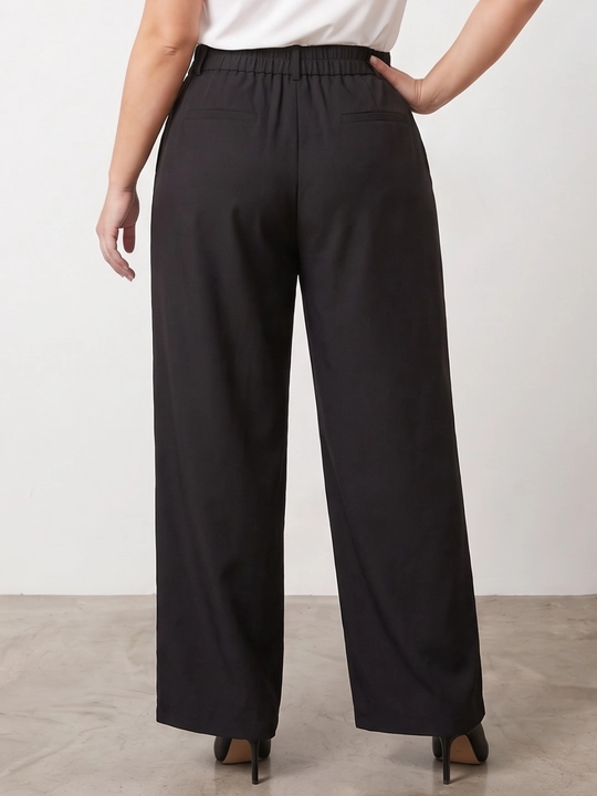 Ayollar palazzo shimi, keng, baland belli, klassik uslubda — ELLY FASHION