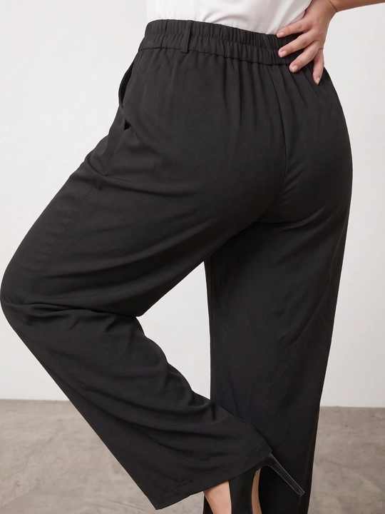 Ayollar palazzo shimi, keng, baland belli, klassik uslubda — ELLY FASHION