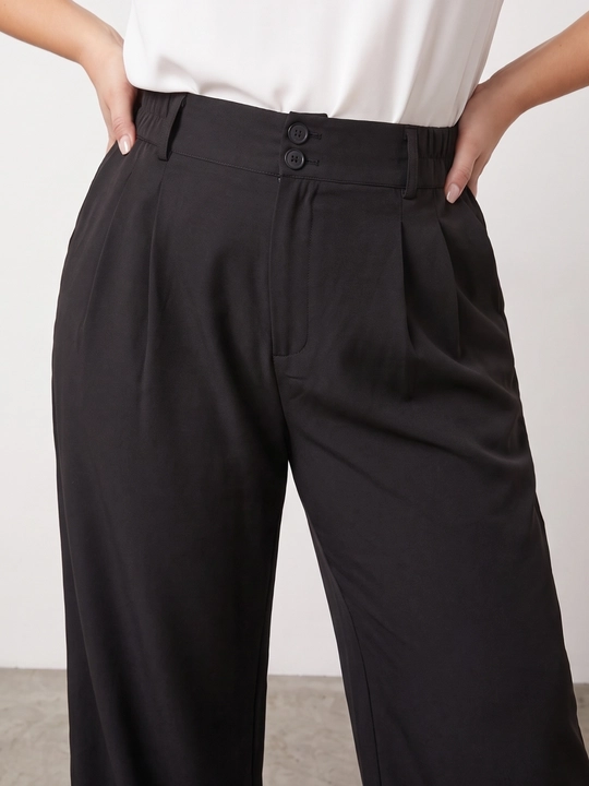 Ayollar palazzo shimi, keng, baland belli, klassik uslubda — ELLY FASHION
