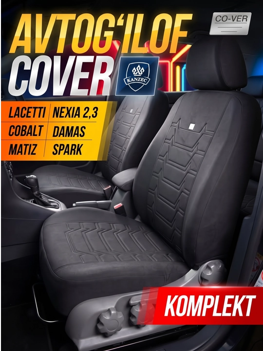 Чехол на сиденье автомобиля - Kanzec, Lacetti, Damas, Cobalt, Spark, Matiz, Nexia 1/2/3 - 