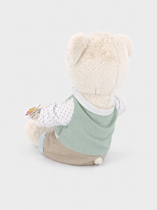Oq plyush ayiqcha kostyumda жилет bilan, Zak Toys