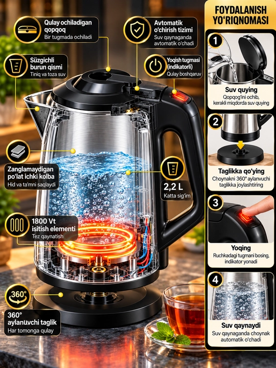 Elektr choynak,Tefal,VITEK,BOSCH