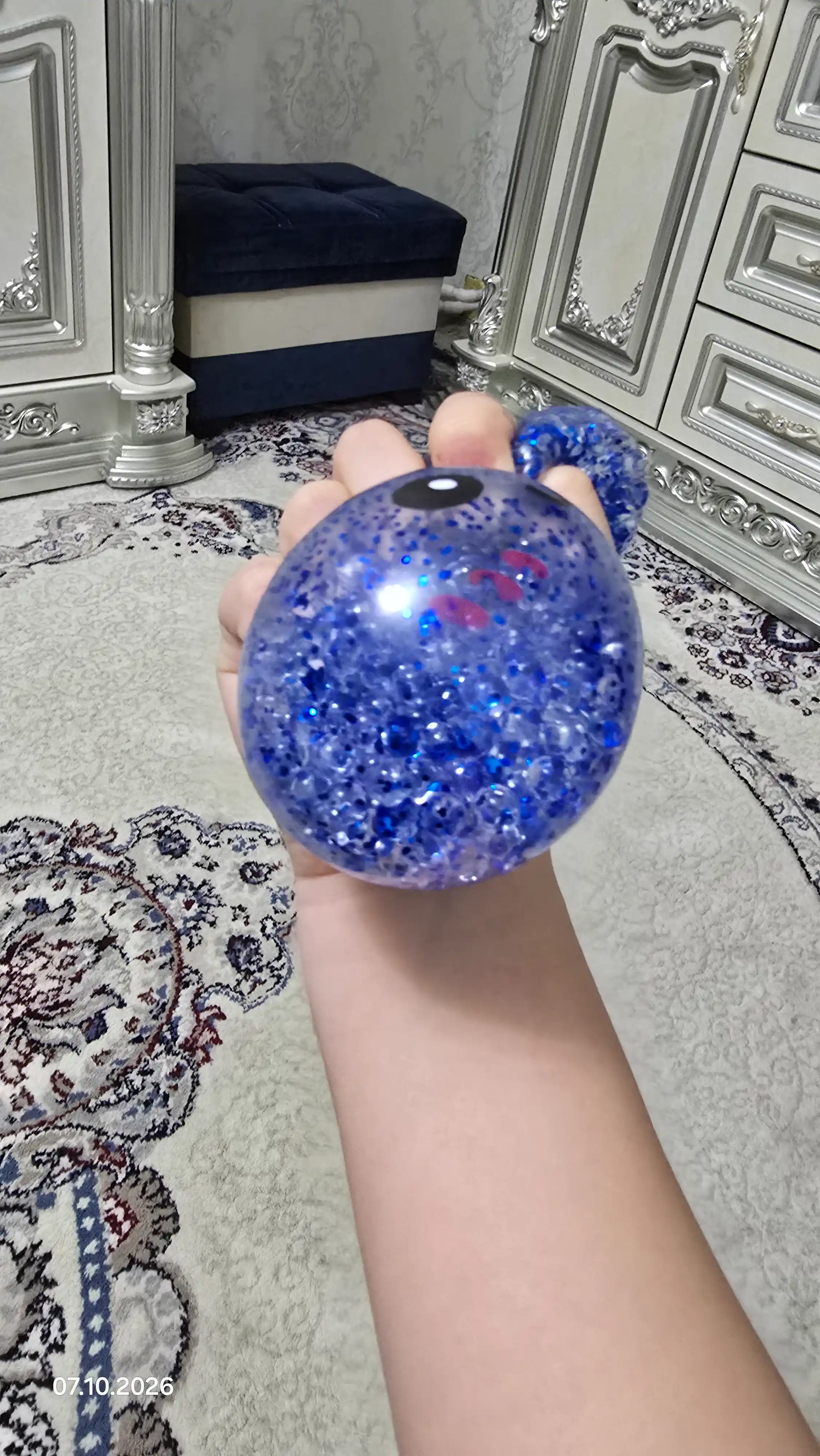 Слайм с блестками разноцветный, антистресс игрушка, сквиш антистресс