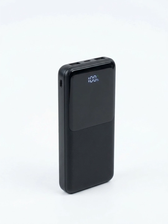 Повербанк REEX 10000 mAh внешний аккумулятор с LED дисплеем быстрая зарядка RPB-02 Black