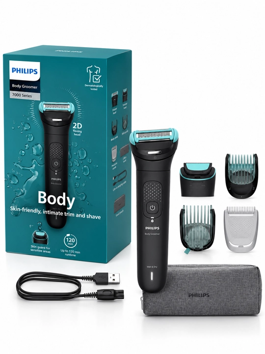 Philips MG7470 Body Groomer  tana va intim sohalar uchun trimmer, quruq va nam foydalanish