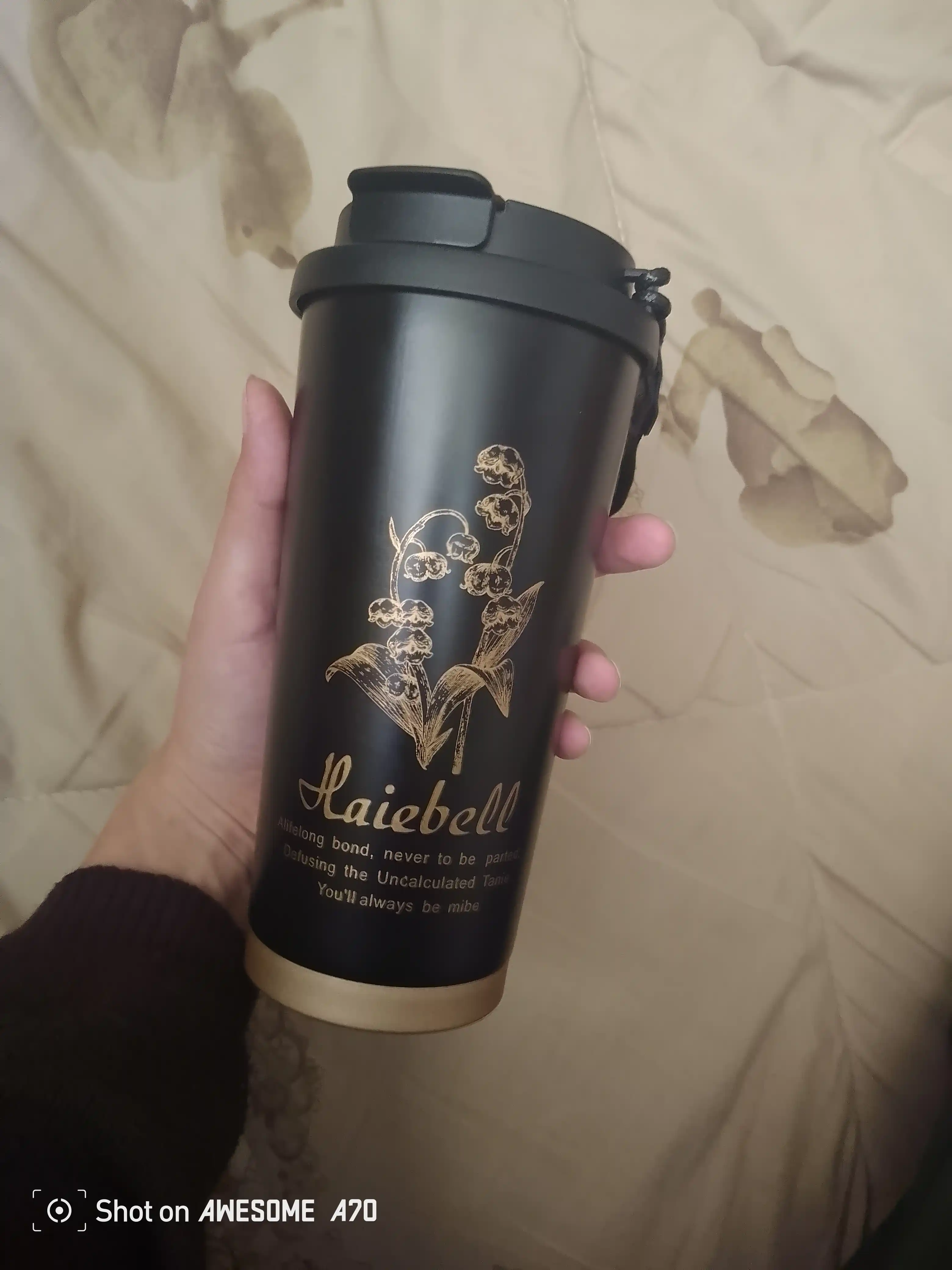 Kofe va choy uchun zanglamaydigan po‘latdan yasalgan 316 s termokranka (jo‘mrakli), 500 ml