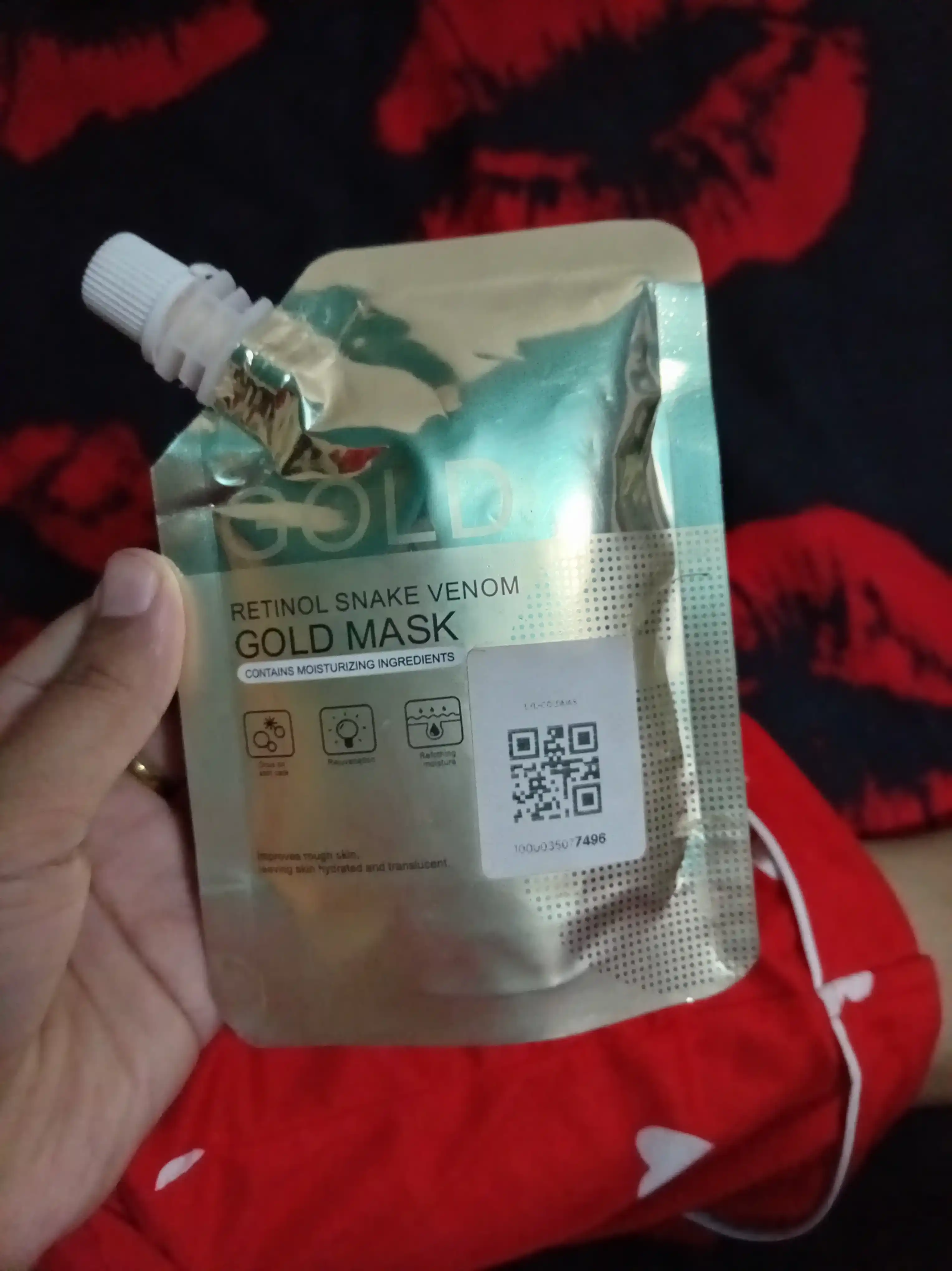 Yuz terisini namlash, yoshartirish va parvarish qilish uchun Gold Mask suyuq yuz niqobi, 100 g