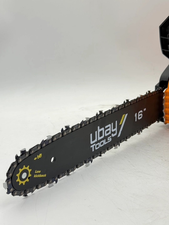 Аккумуляторная цепная пила UBAY UB-229, 1600 Вт, шина 40 см, бесщеточный двигатель