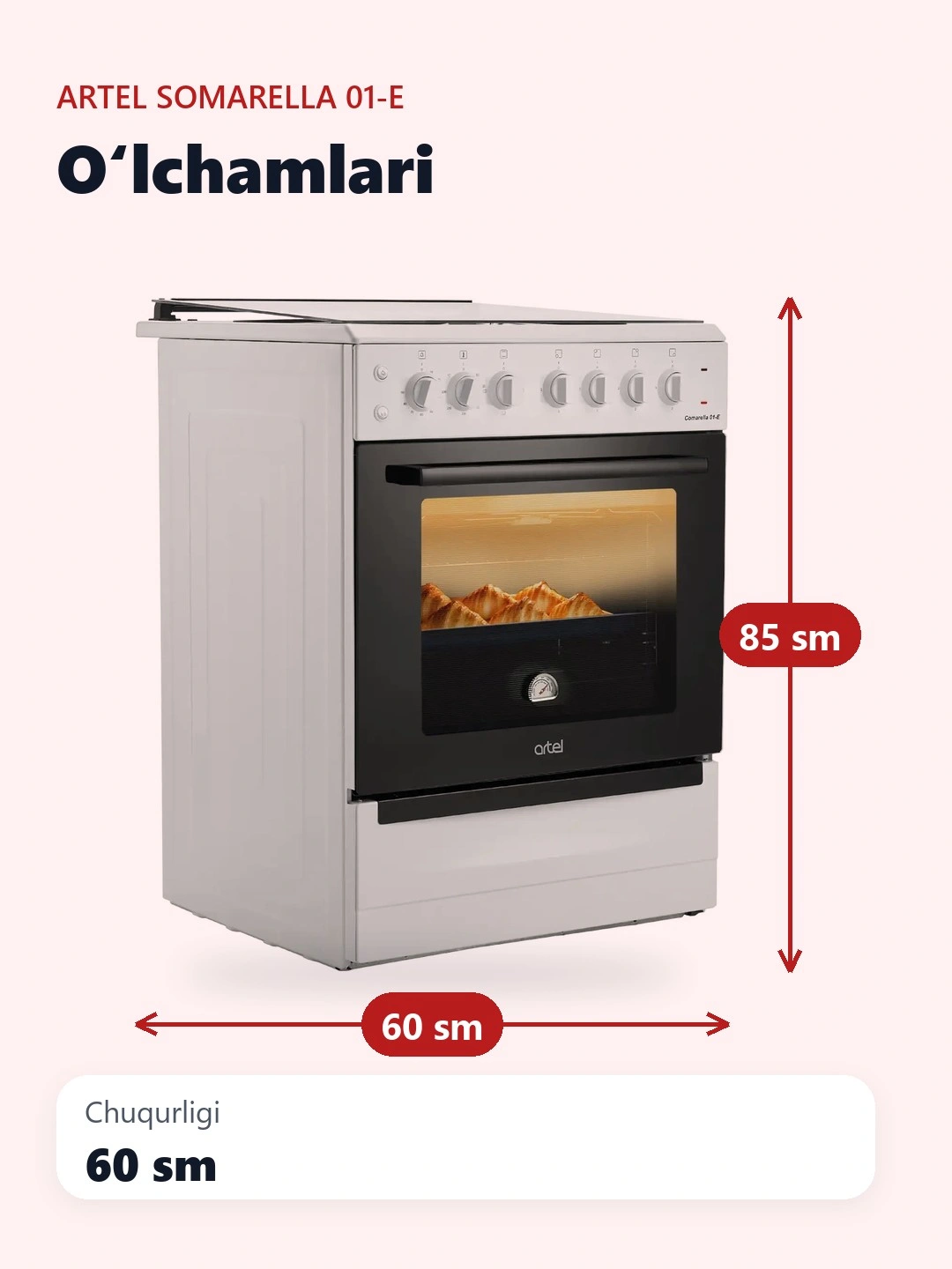 Elektr plita Artel Comarella 01-E