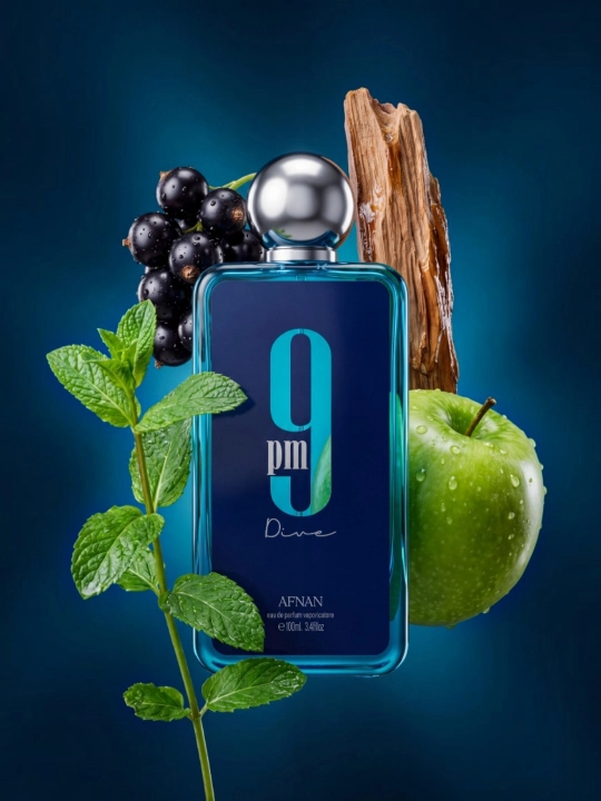 Afnan 9 AM Dive EDP - ertalabki tozalik va suv energiyasi 5, 10, 20 ml - 