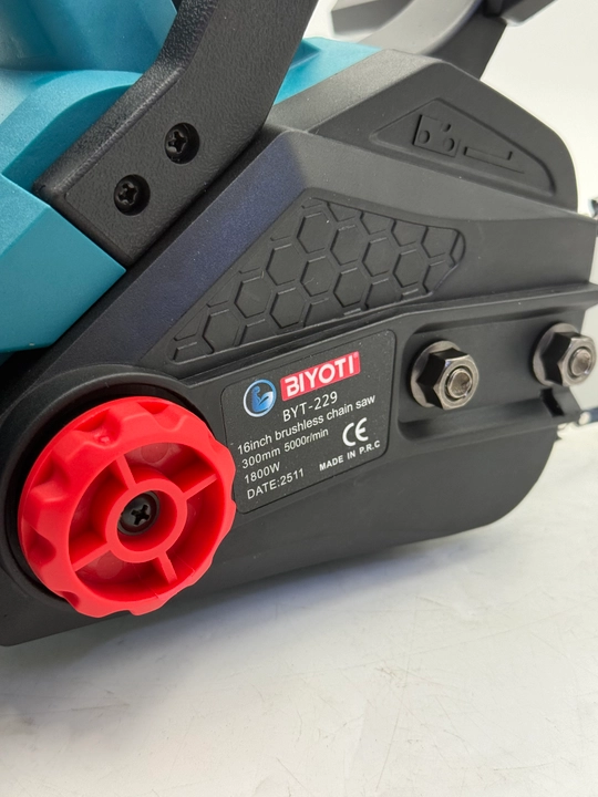 BIYOTI BYT-229 akkumulyatorli zanjirli arra, 21V, Brushless, 1800 Vt, 30 sm shina, 2ta AKB