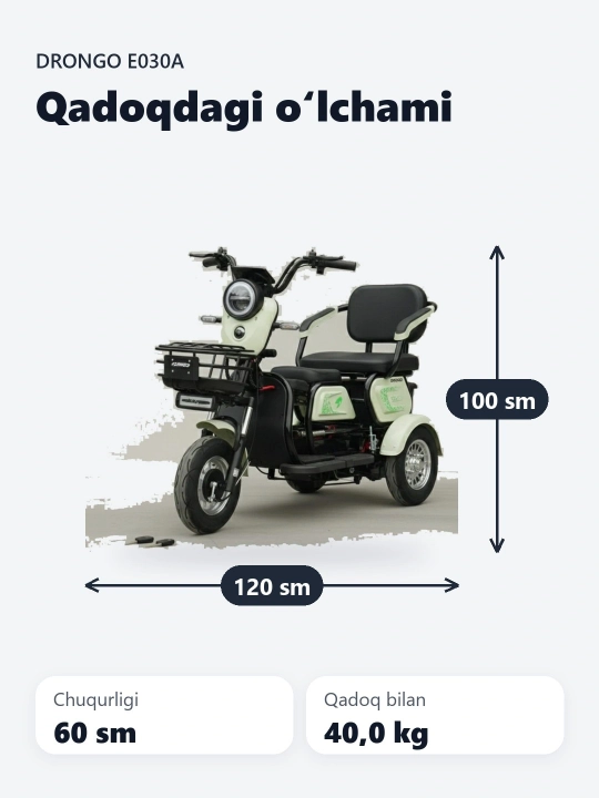 DRONGO E030A elektr skuter