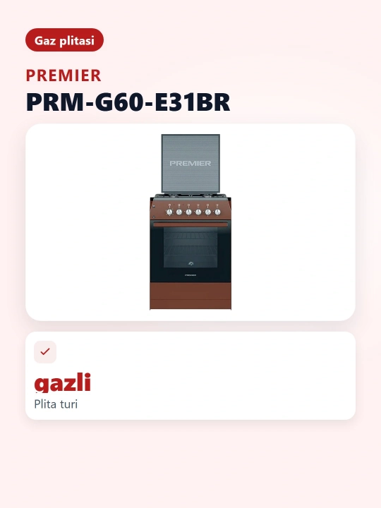 Gaz plitasi PRM-G60-E31BR