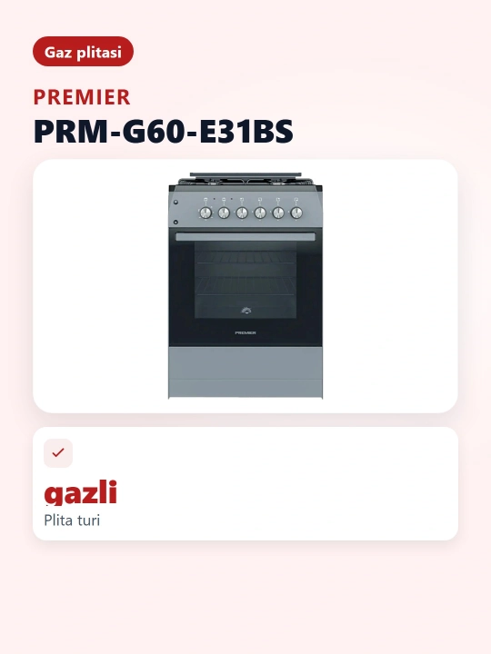 Gaz plitasi PRM-G60-E31BS