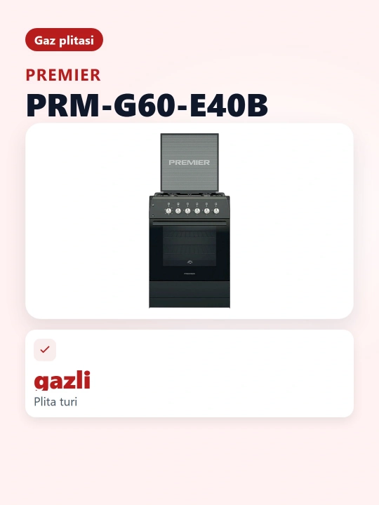Gaz plitasi PRM-G60-E40B