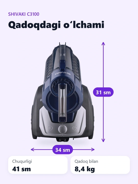 Changyutkich Shivaki C3100 Konteynerli 450 aVt, moviy