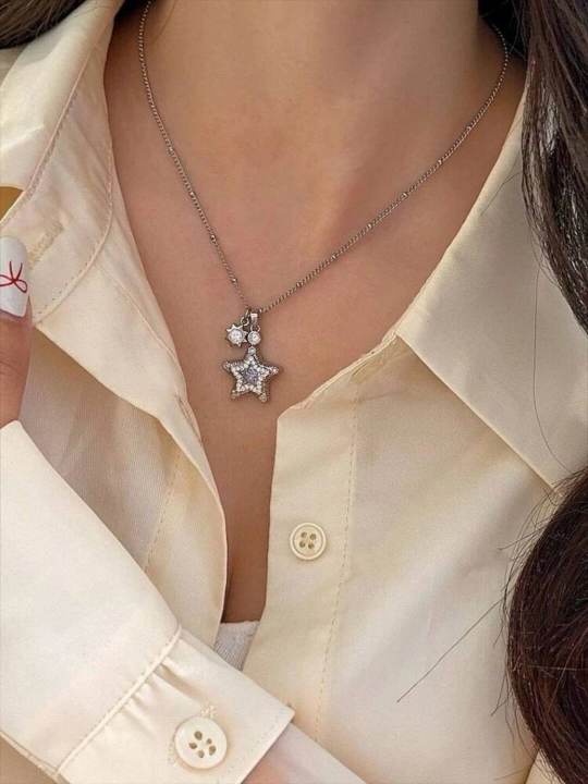 Y2k charm shnurli marjon, y2k marjon, yulduzli marjon, kulon, y2k kulon