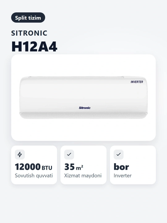 Kondisioner Sitronic ASW-H12A4/AQAR3DI Inverter
