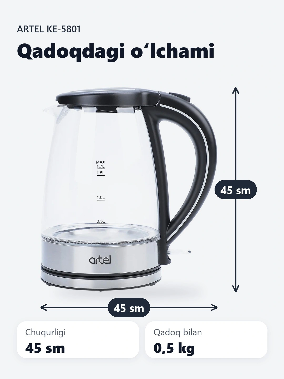 Elektr choynak Artel KE-5801