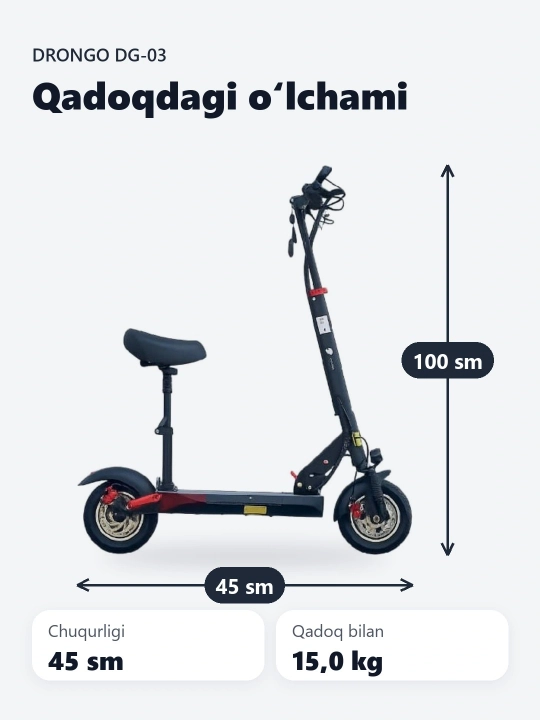 Elektr samokat Drongo DG-03