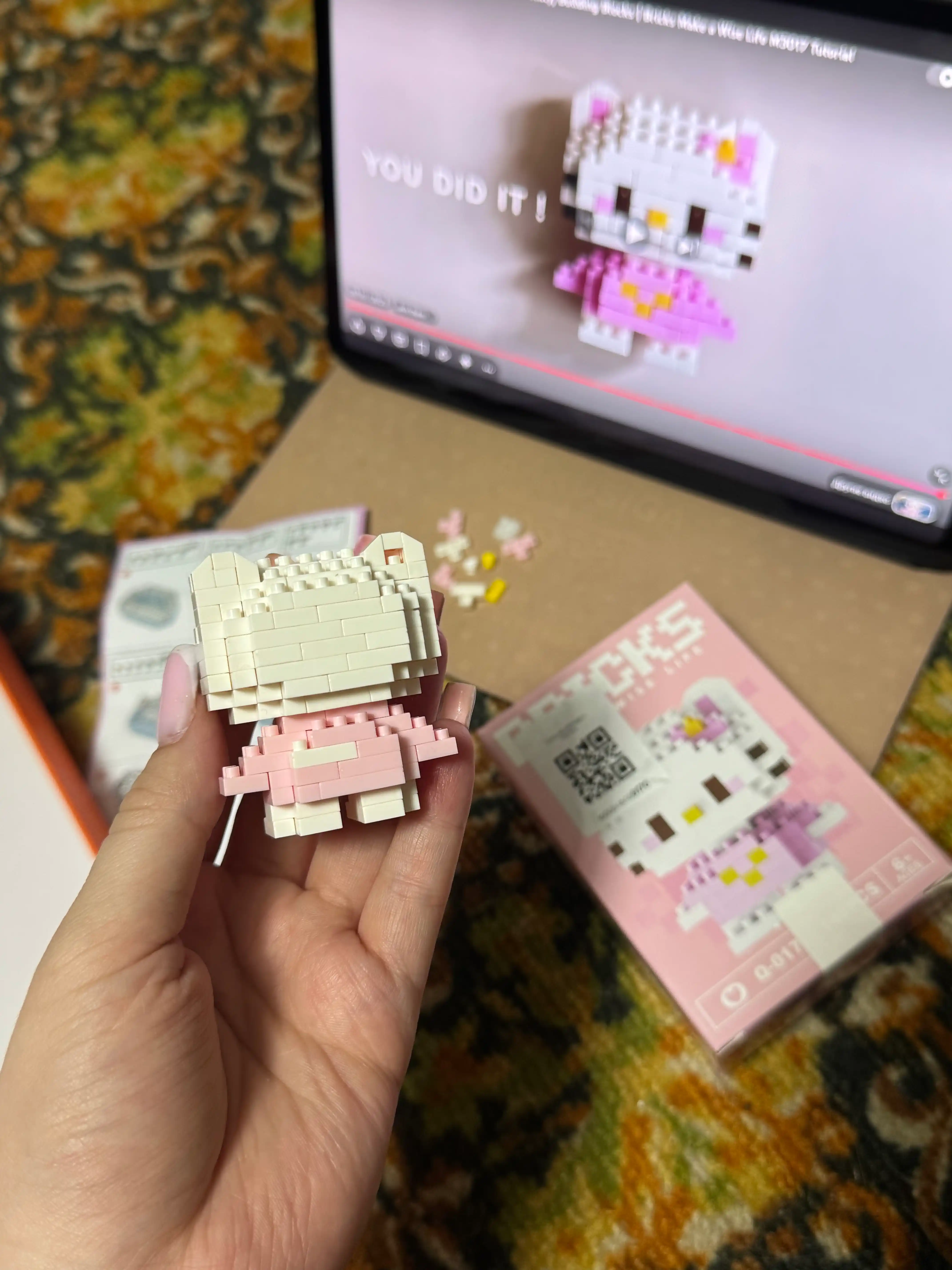 3D Lego konstruktor, bolalar va kattalar uchun jumboq va boshqotirma, yorqin rangda, mini
