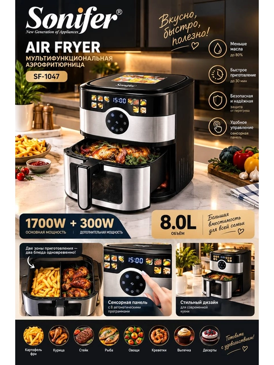 Aerogrill  Sonifer SF-1047, SF-1034S, SF-1028PRO - 