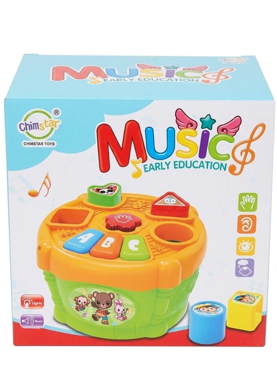 3+ yosh bolalar uchun musiqiy rivojlantiruvchi o‘yinchoq