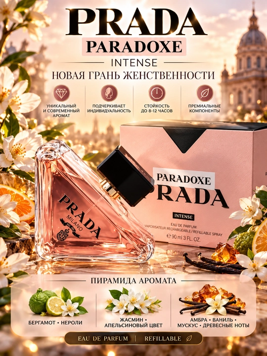 PRADA Paradoxe, Ayollar uchun takrorlanmas ajoyib atir, 100ml