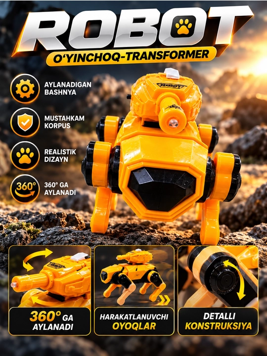 Игрушка-трансформер робот-танк "Robot Technology" на ножках