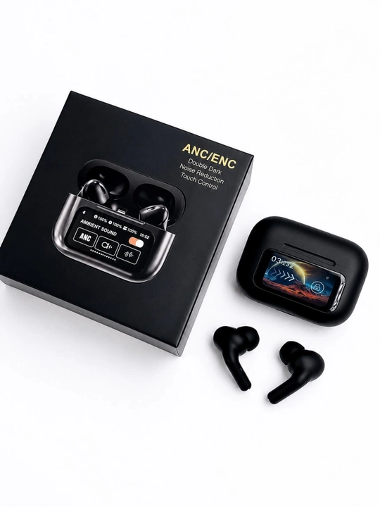 Беспроводные наушники A9 Pro, сенсорный, чехол с экраном, Bluetooth 5.4 - 