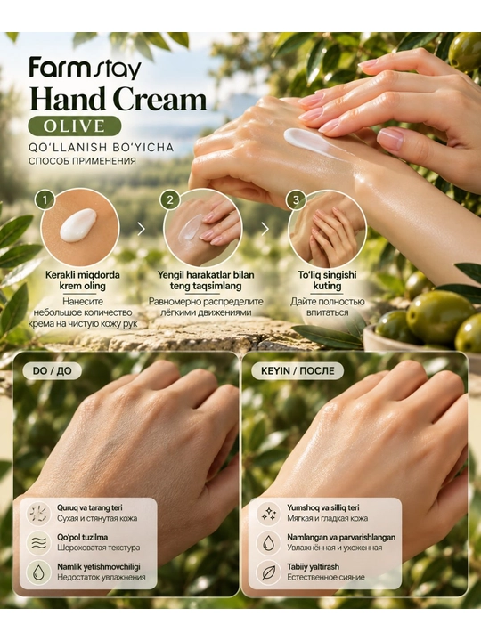 Крем для рук Farmstay Visible Difference Hand Cream, 100 г